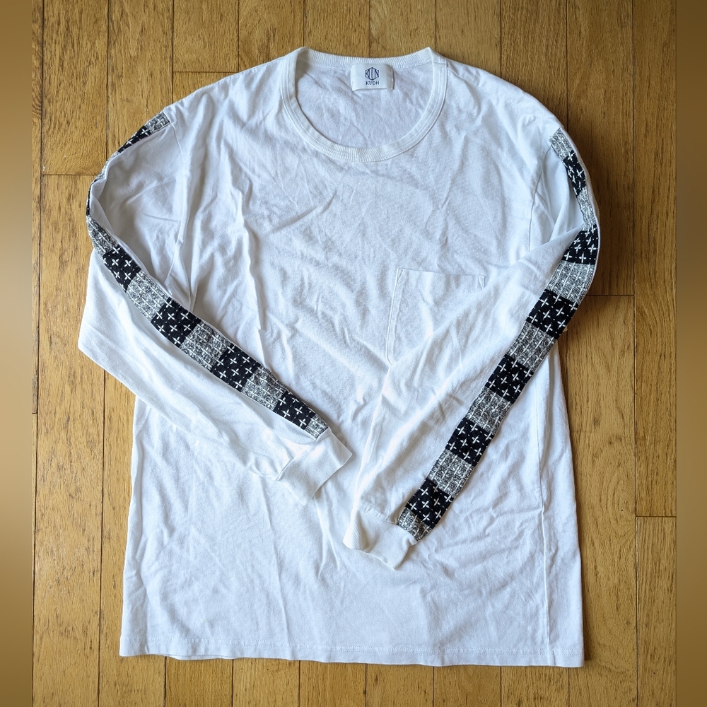 KUON sashiko Long-sleeve Shirt